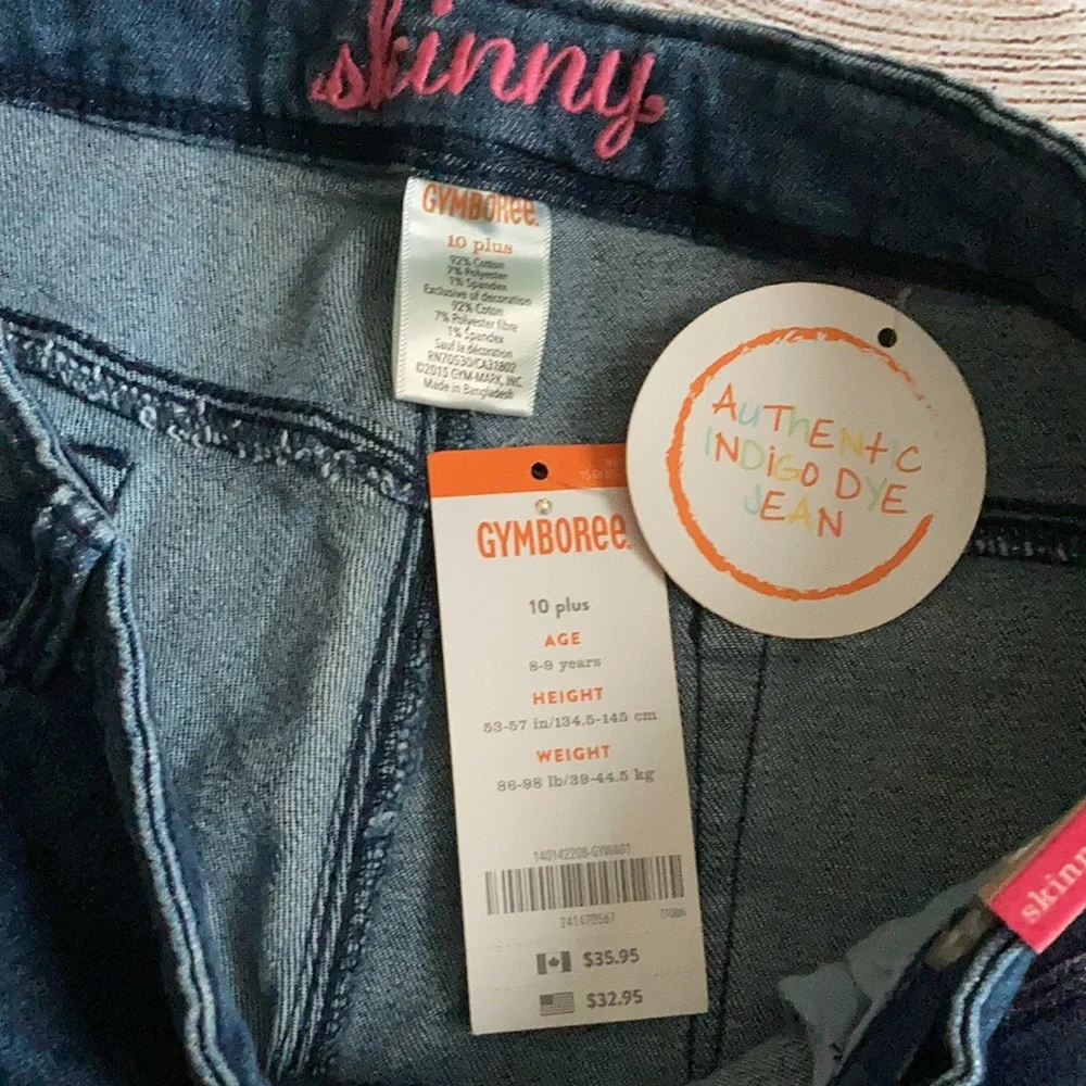 Gymboree Skinny Jeans NWT Girls Size 10 Plus
